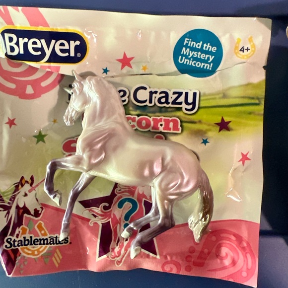 breyer stablemates unicorn horse crazy surprise purple alborozo bundle of 2 - Picture 4 of 5